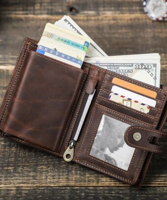 Portefeuille airtag luxe