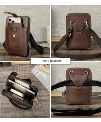 Pochette ceinture pour homme