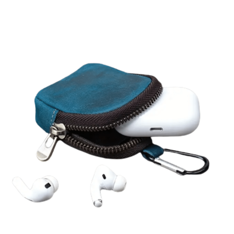 Porte Monnaie Porte Cles Multifonctions En Cuir Bleu 48.png