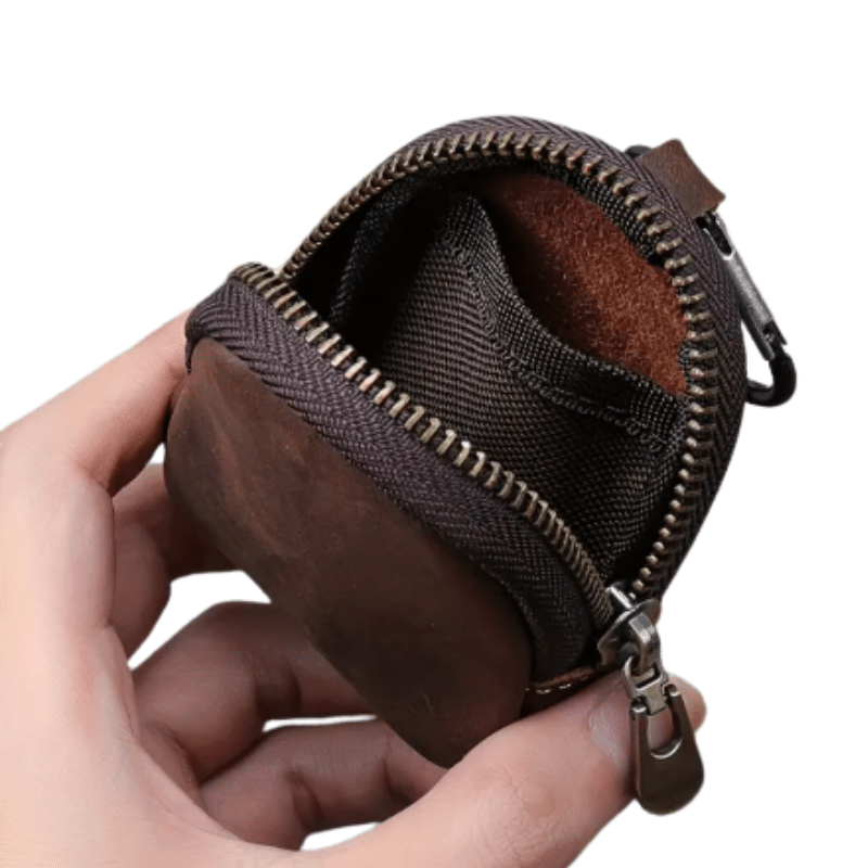 Porte Monnaie Porte Cles Multifonctions En Cuir Marron Fonce 96.png