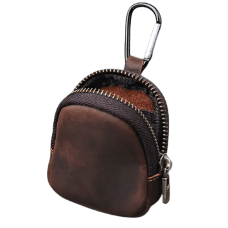 Porte Monnaie Porte Cles Multifonctions En Cuir Marron Fonce 99.png