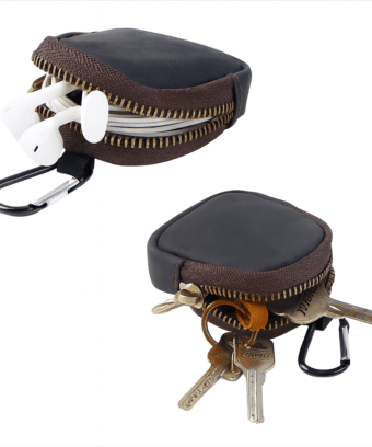 Porte Monnaie Porte Cles Multifonctions En Cuir Noir 46.png