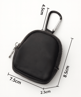Porte Monnaie Porte Cles Multifonctions En Cuir Noir 47.png