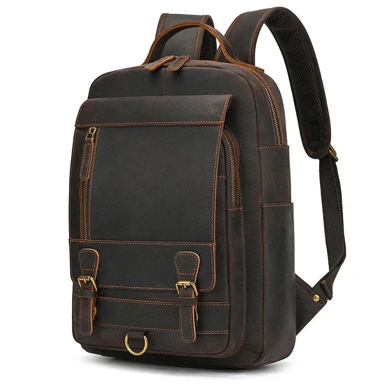 Sac A Dos Homme En Cuir Marron Fonce 811.jpg