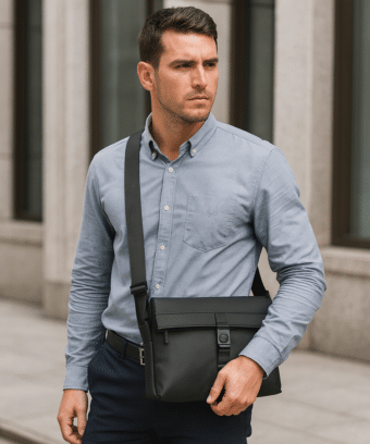 Sacoche Bandouliere Homme Impermeable Noire.png