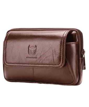 Sacoche Ceinture Homme Cuir Rabat Marron Clair 4.png