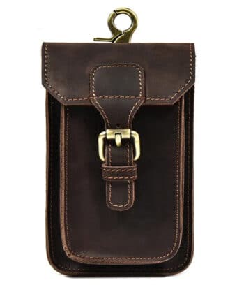 Sacoche Ceinture Pour Homme Marron Fonce 807.jpg