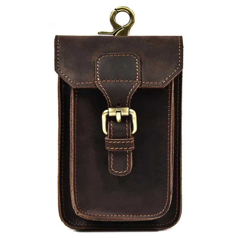 Sacoche Ceinture Pour Homme Marron Fonce 807.jpg